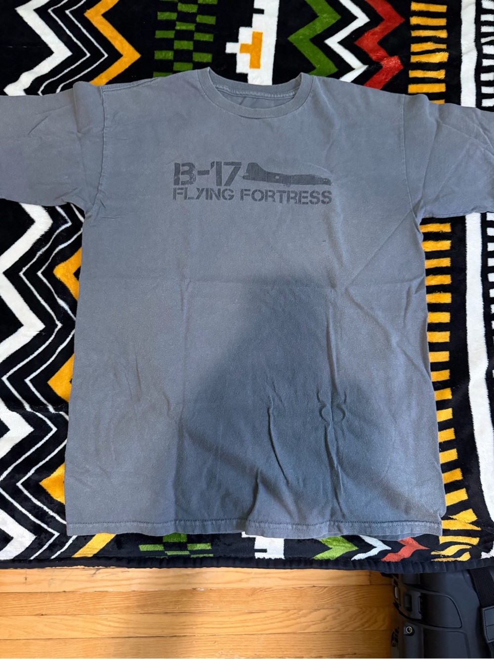 Kids Gray B-17 Flying Fortress Graphic Tee
